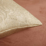 Weave Embossed Velvet Cushion Cover Beige