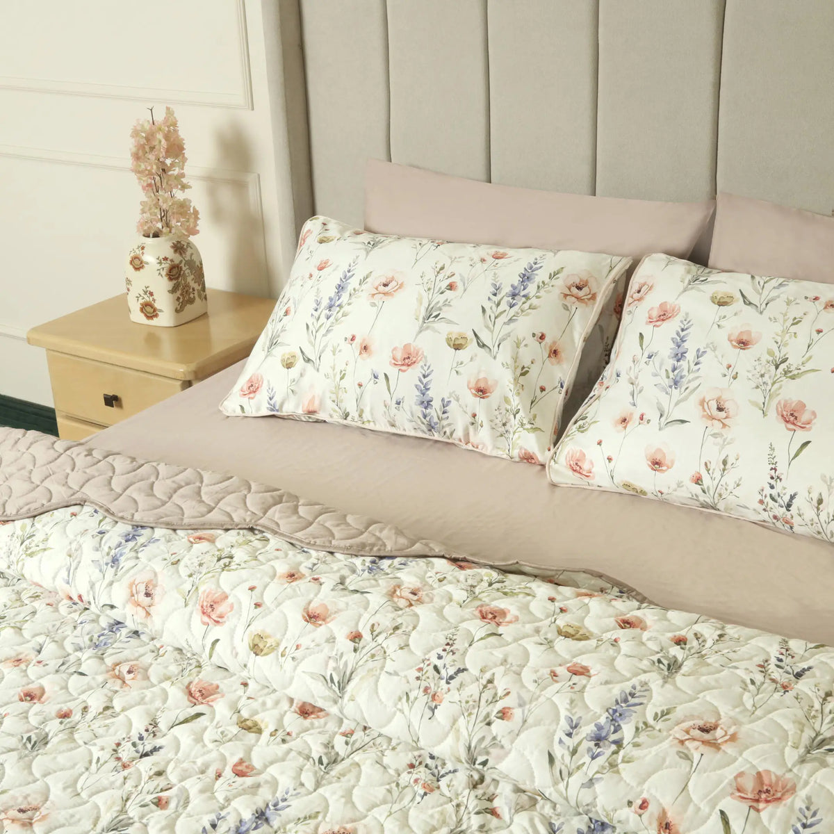 Blossom Serende Summer Quilted Bedspread