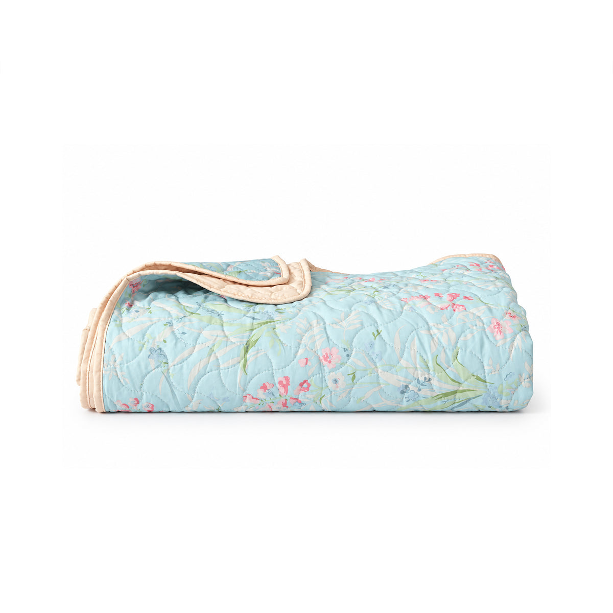 Blue Blossom Lightweight Quilted Blanket