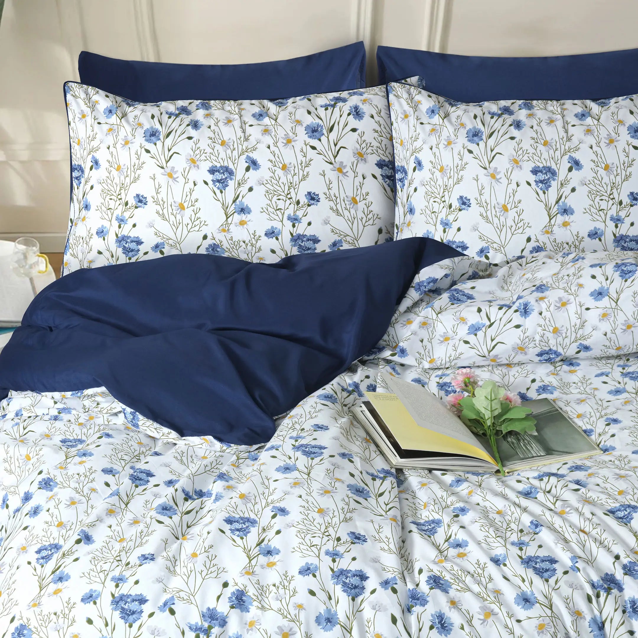 Blue Meadow Breeze Duvet Cover