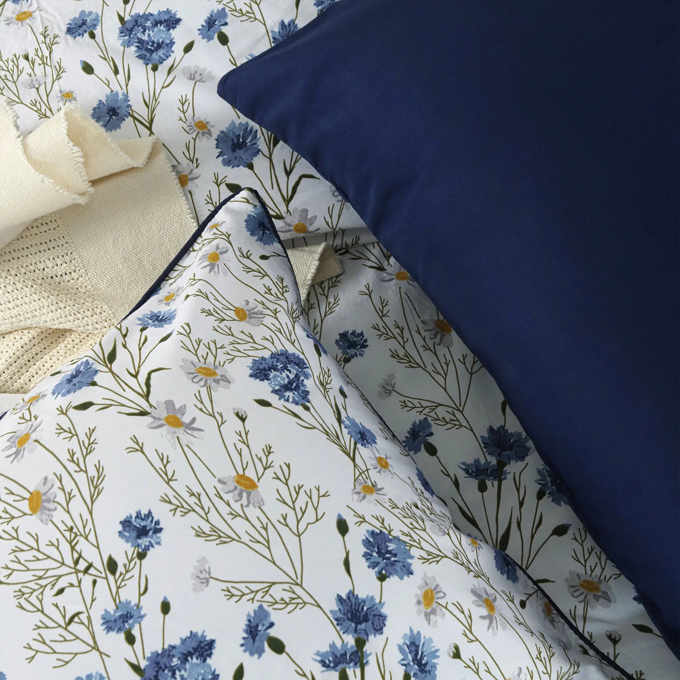 Blue Meadow Breeze Duvet Cover