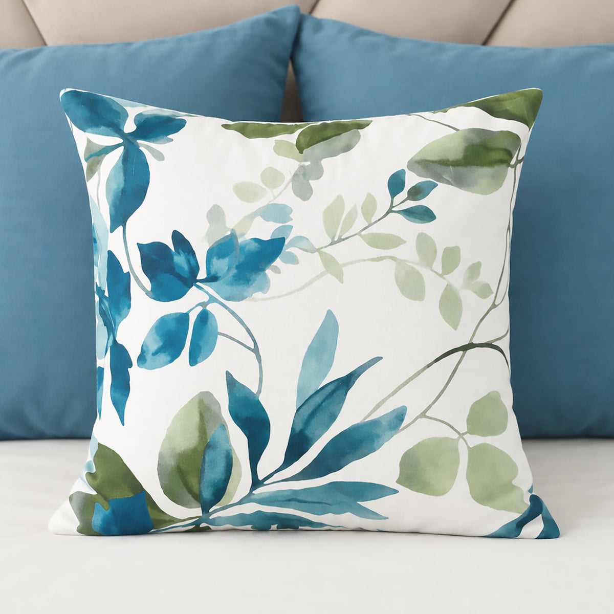 Blue Orchard Cushion Cover