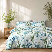 Blue Orchard Duvet Cover-3pc Set