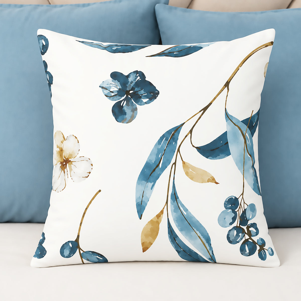 Bluebell Mist Cushion Cover