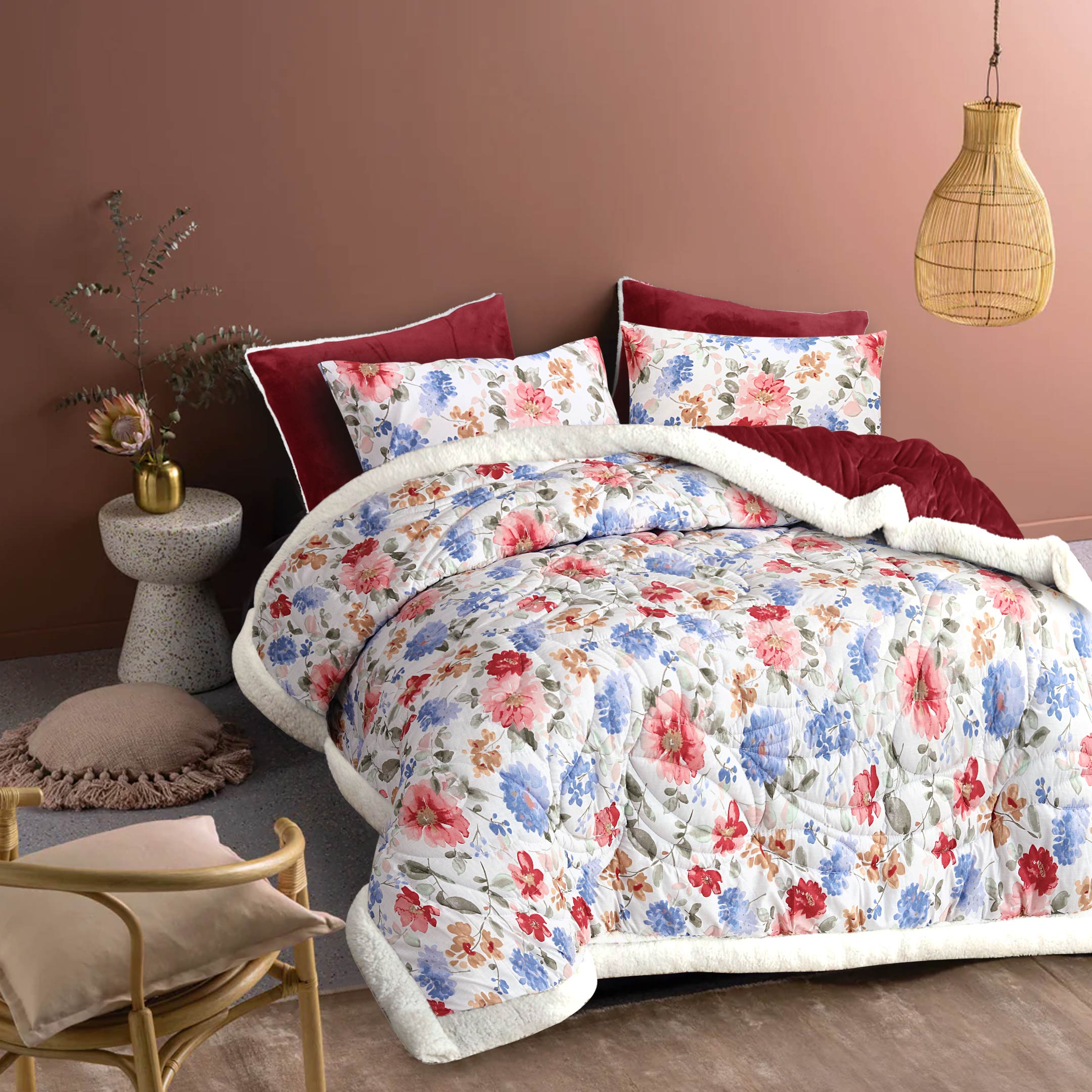 Mariella Floral – Marshmallow Bedding