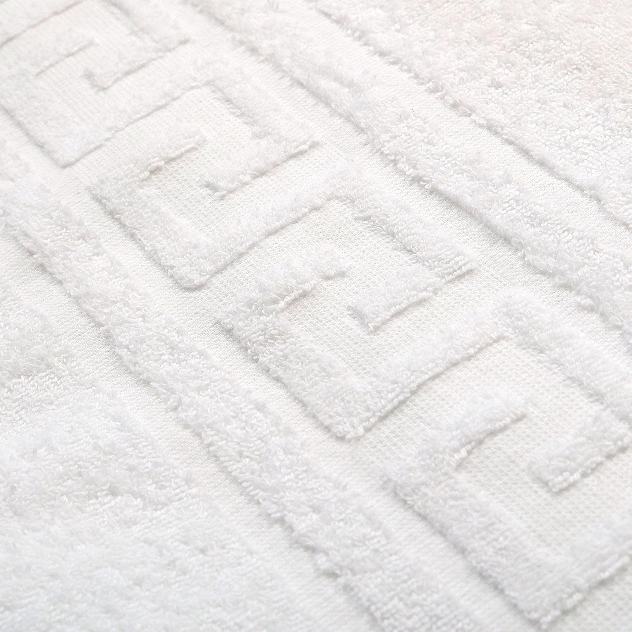 Classic White Versace Pattern Bath Towel