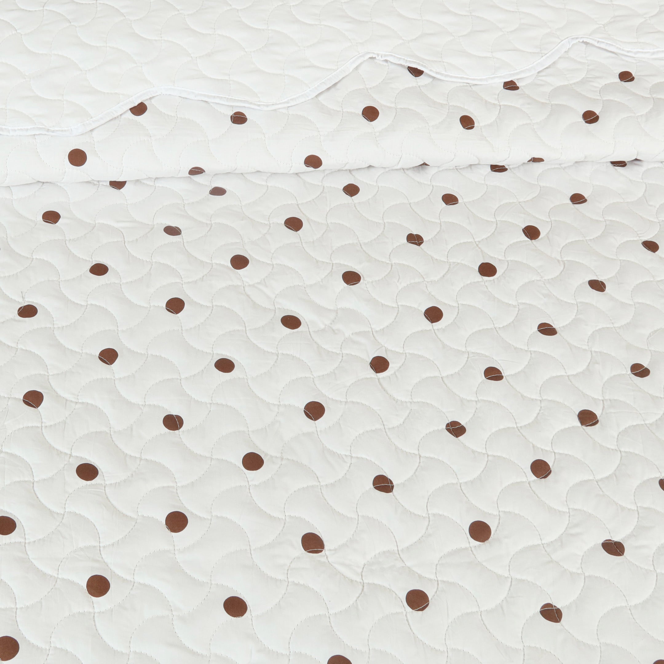 Cocoa Dot Quilted Summer Bedspread 3PCS Set