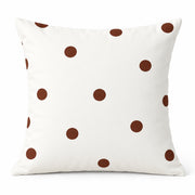 Cocoa Dot Cushion Cover
