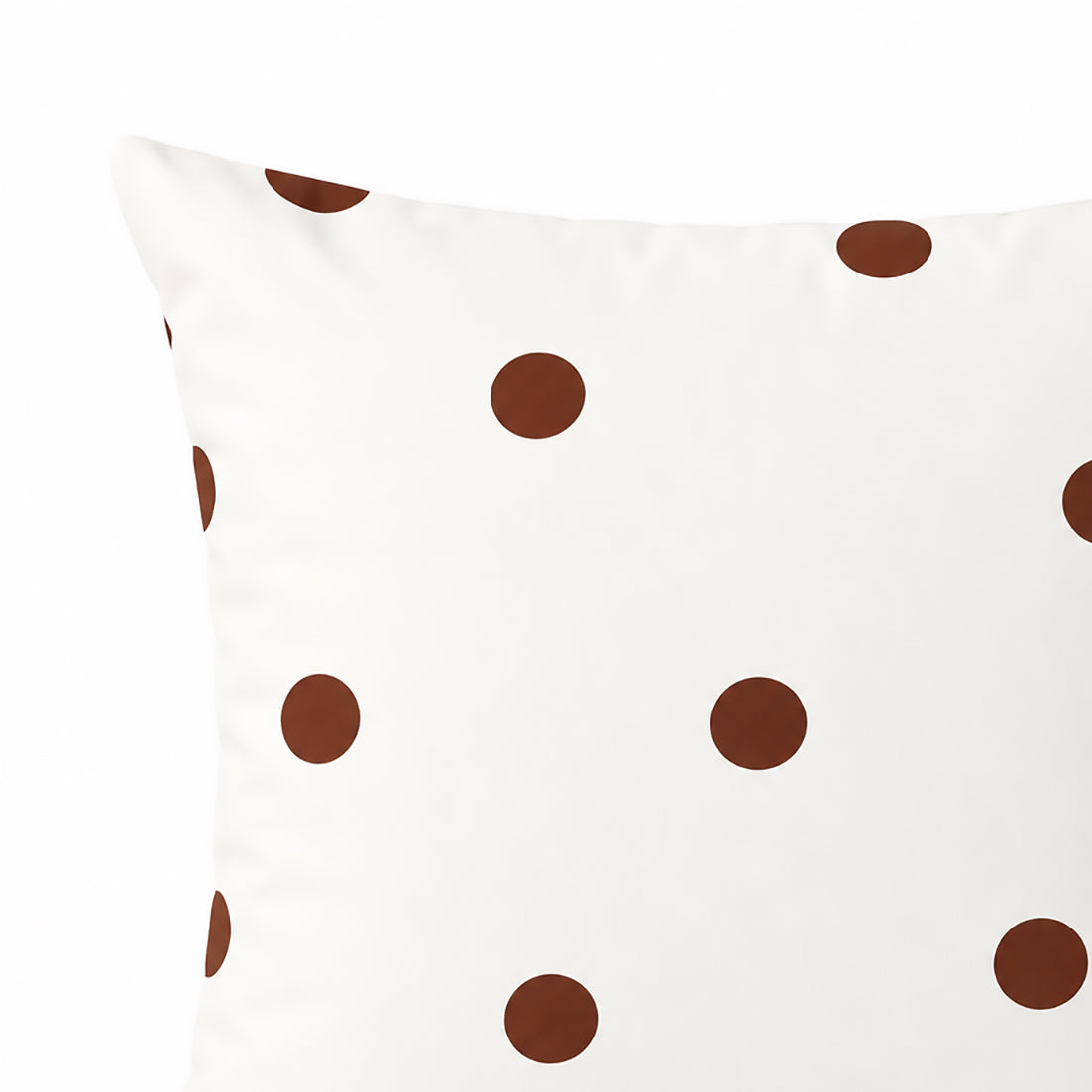 Cocoa Dot Cushion Cover