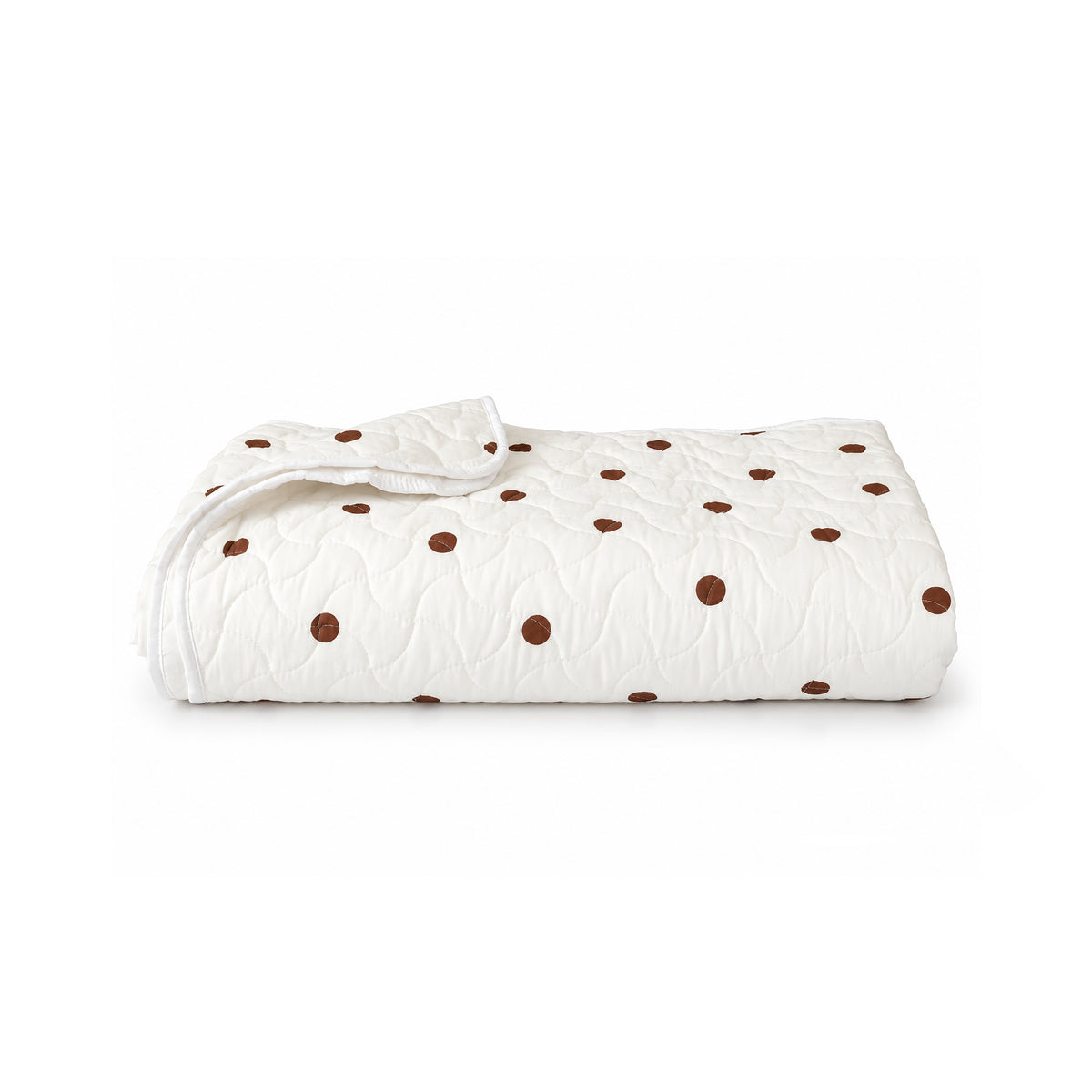Cocoa Dot Lightweight Quilted Blanket