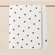 Cocoa Dot Lightweight Quilted Blanket