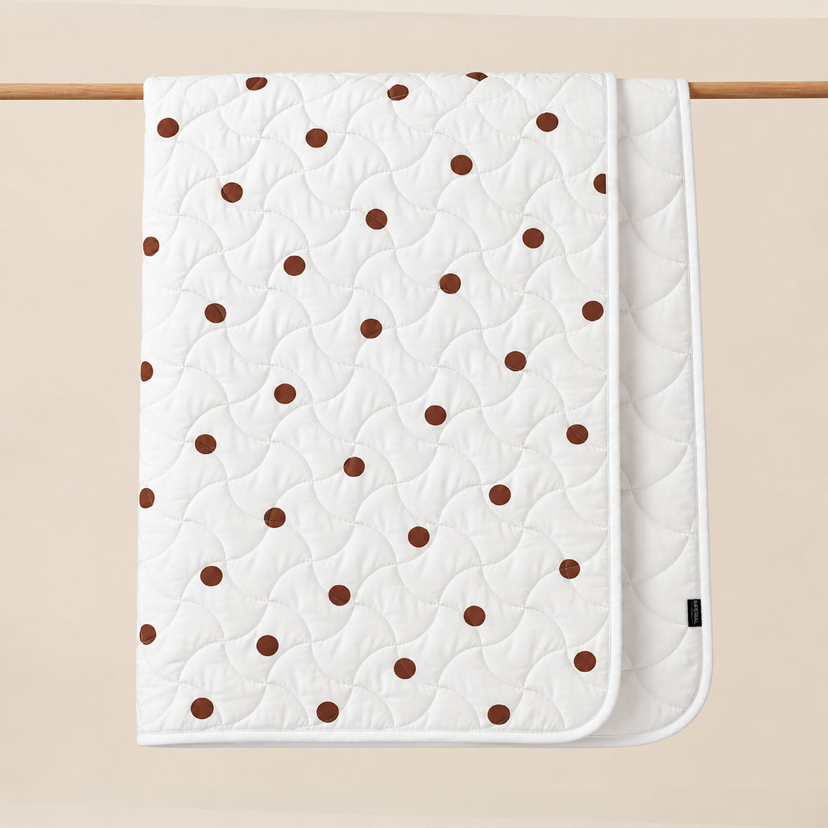 Cocoa Dot Lightweight Quilted Blanket