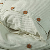 Criscross Waffles Duvet Set Mint 3pcs