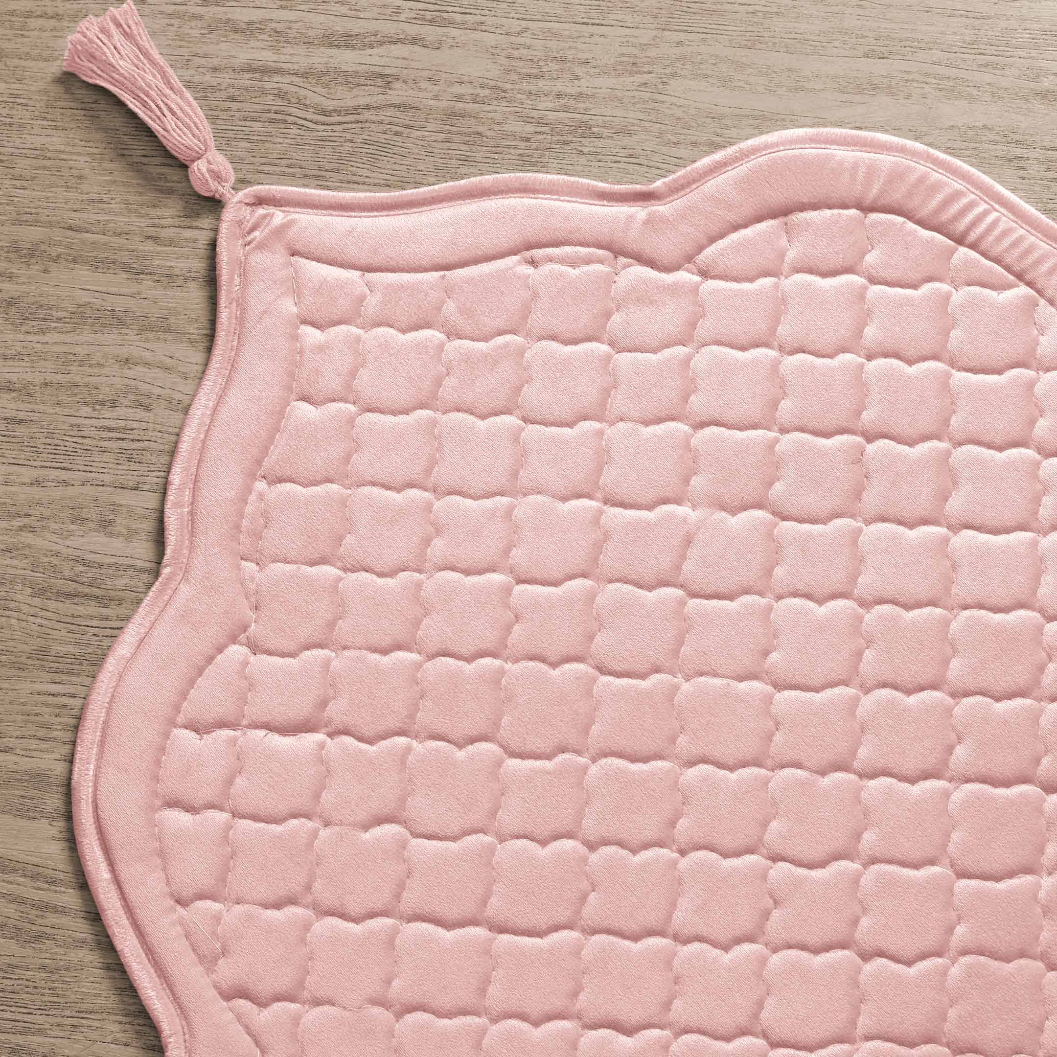 Customized Name Heart Quilted Couple Padded Prayermats