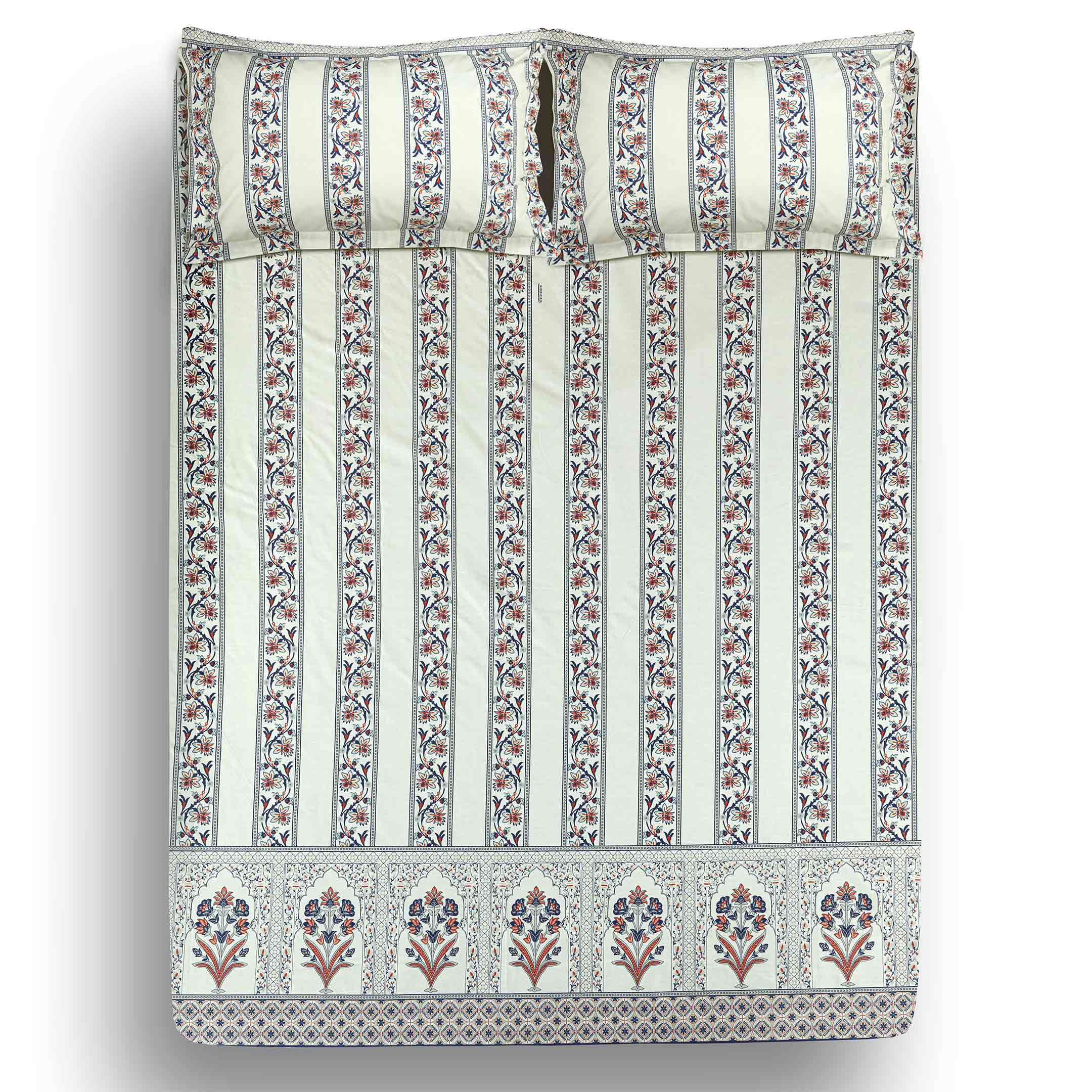 Ethnic Elegance – Heritage Print Bedsheet