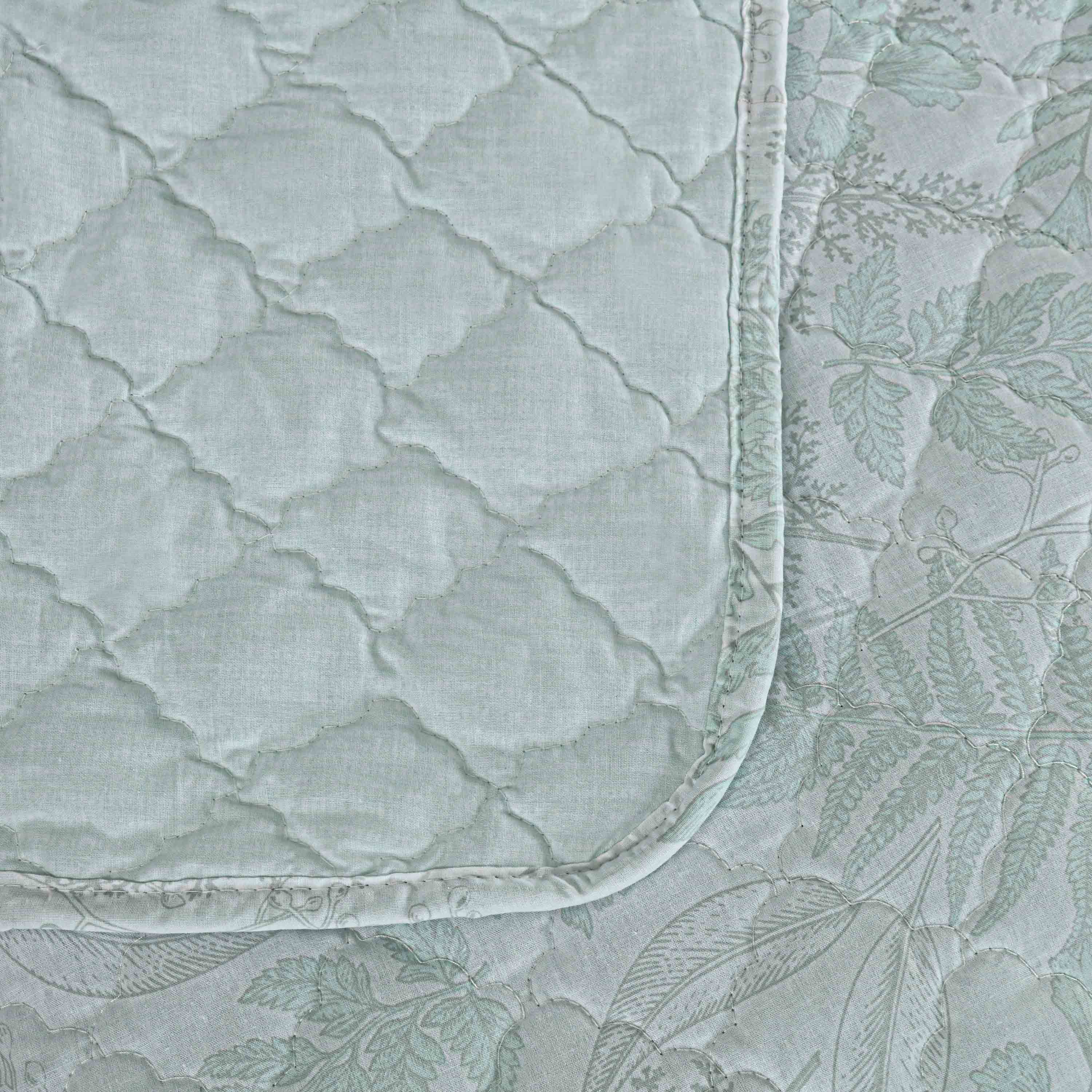 Floral Harmony Quilted Bedspread 6PCS Set