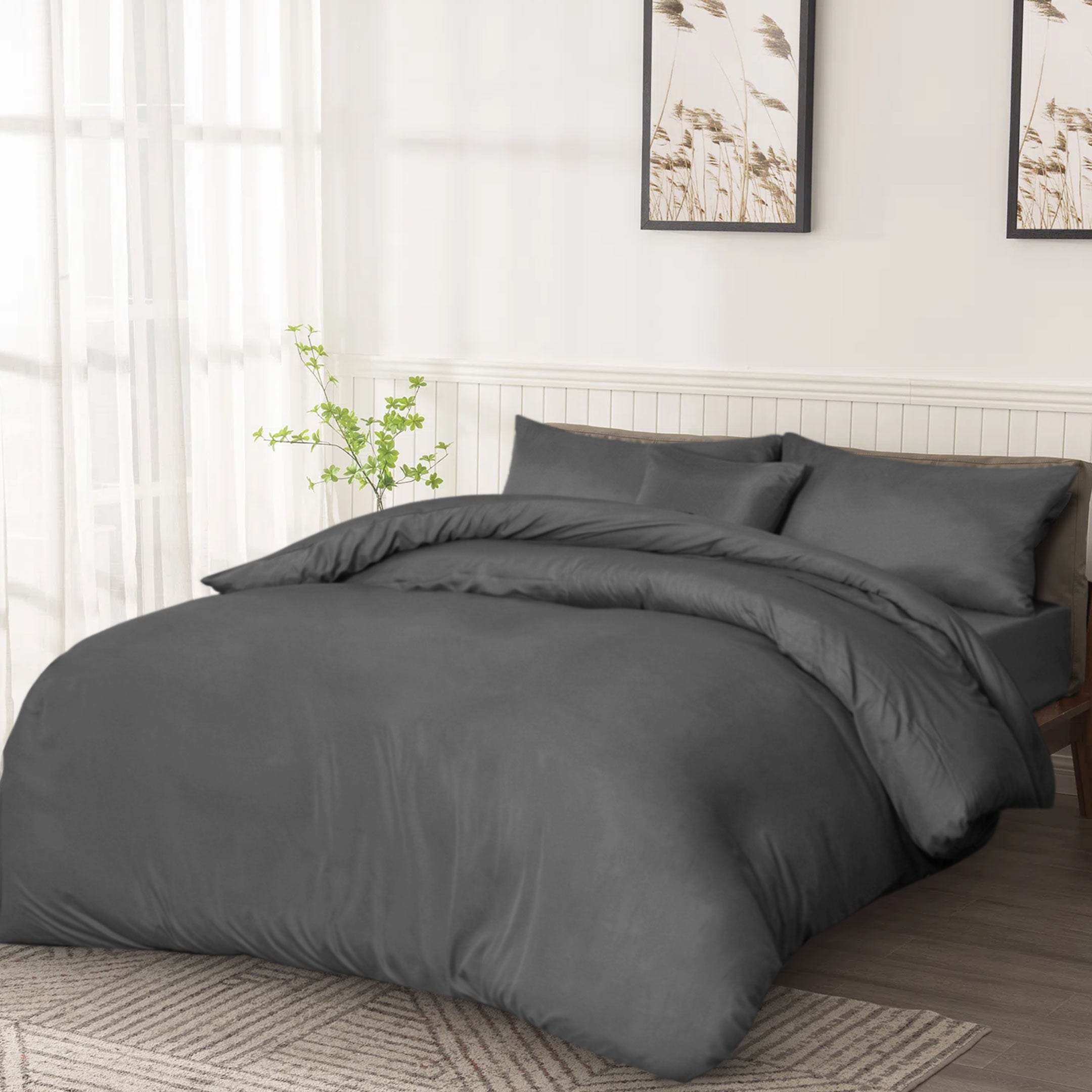 Premium Quality Duvet Cover Set Grey