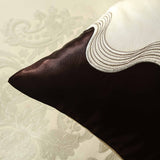 Bridal Bedding Set 9 Pcs Hazel Wood Cotton Jacquard Yarn Dyed