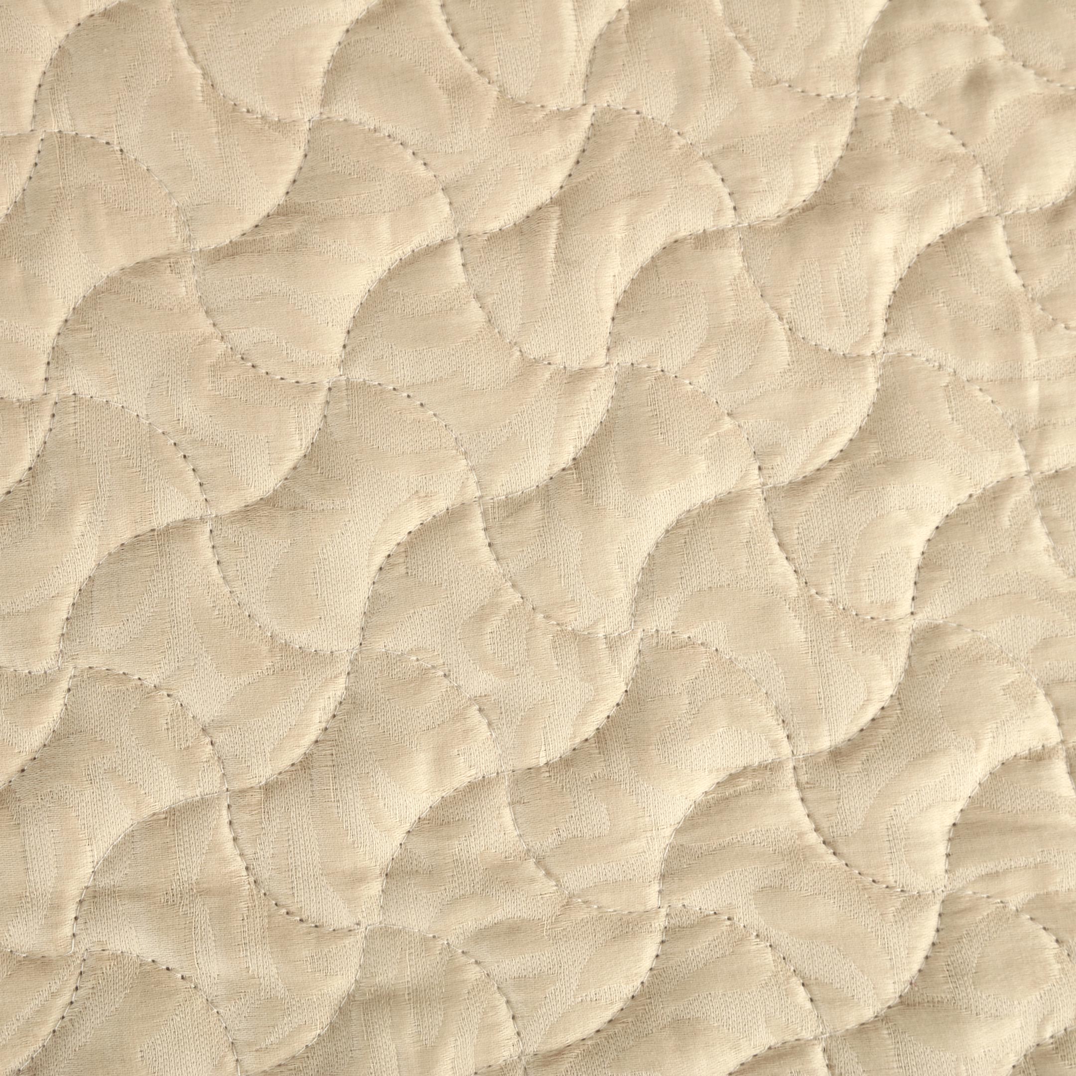 Ivory Quilted Summer Bedspread 6PCS Set