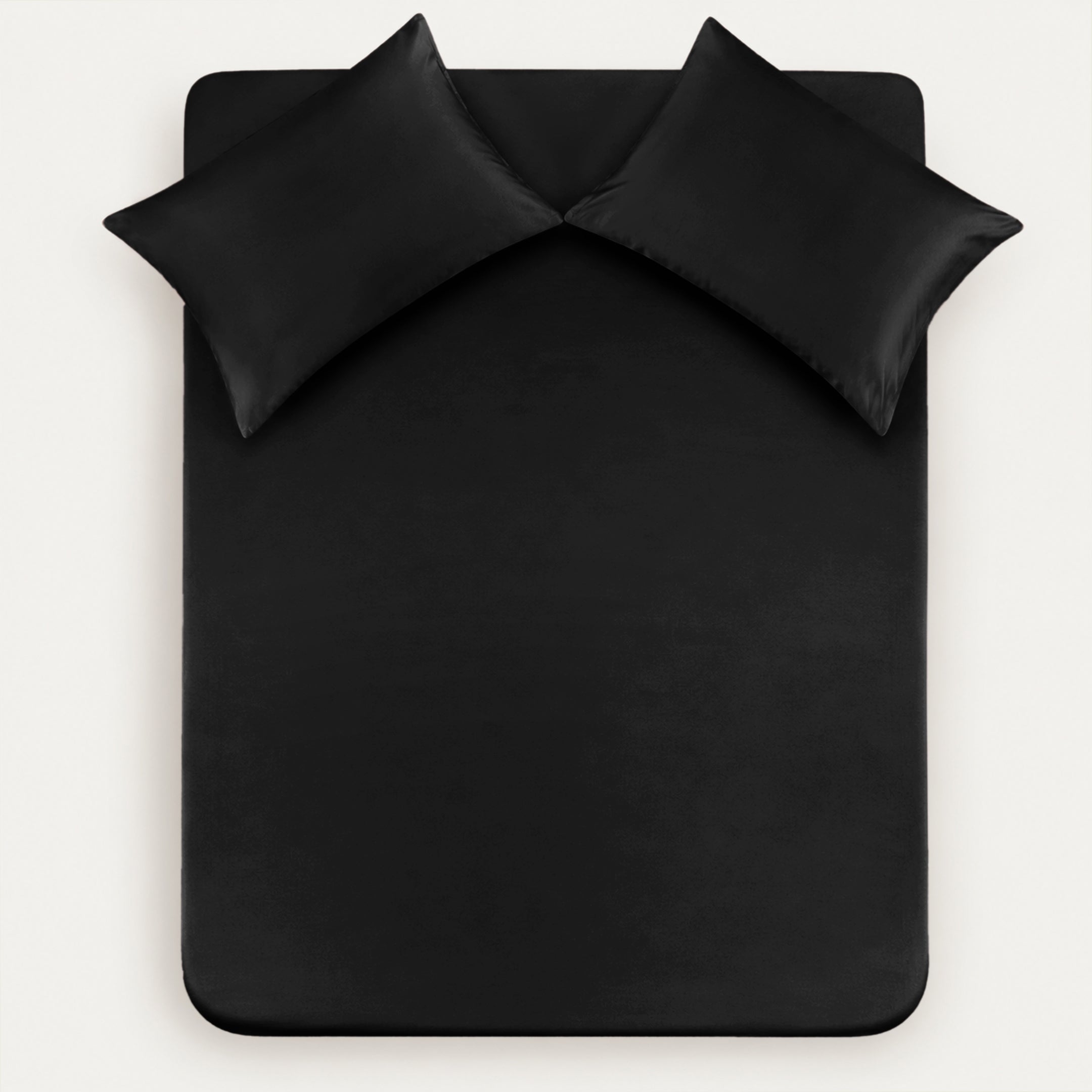 Jet Black Bedsheet Set