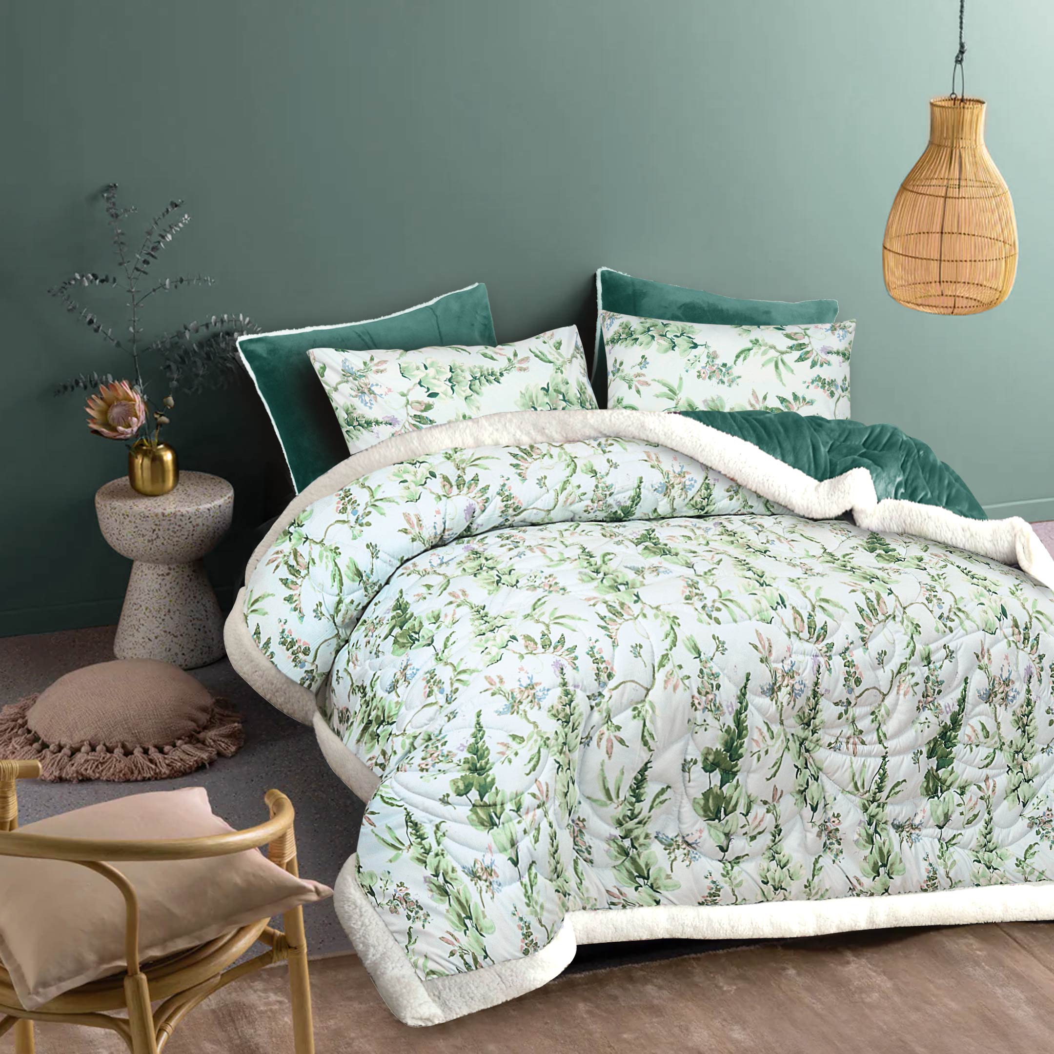 Leafy Luxe – Marshmallow Bedding