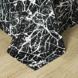 Marble Printed 3-Pcs Microfiber Flat Sheet Set
