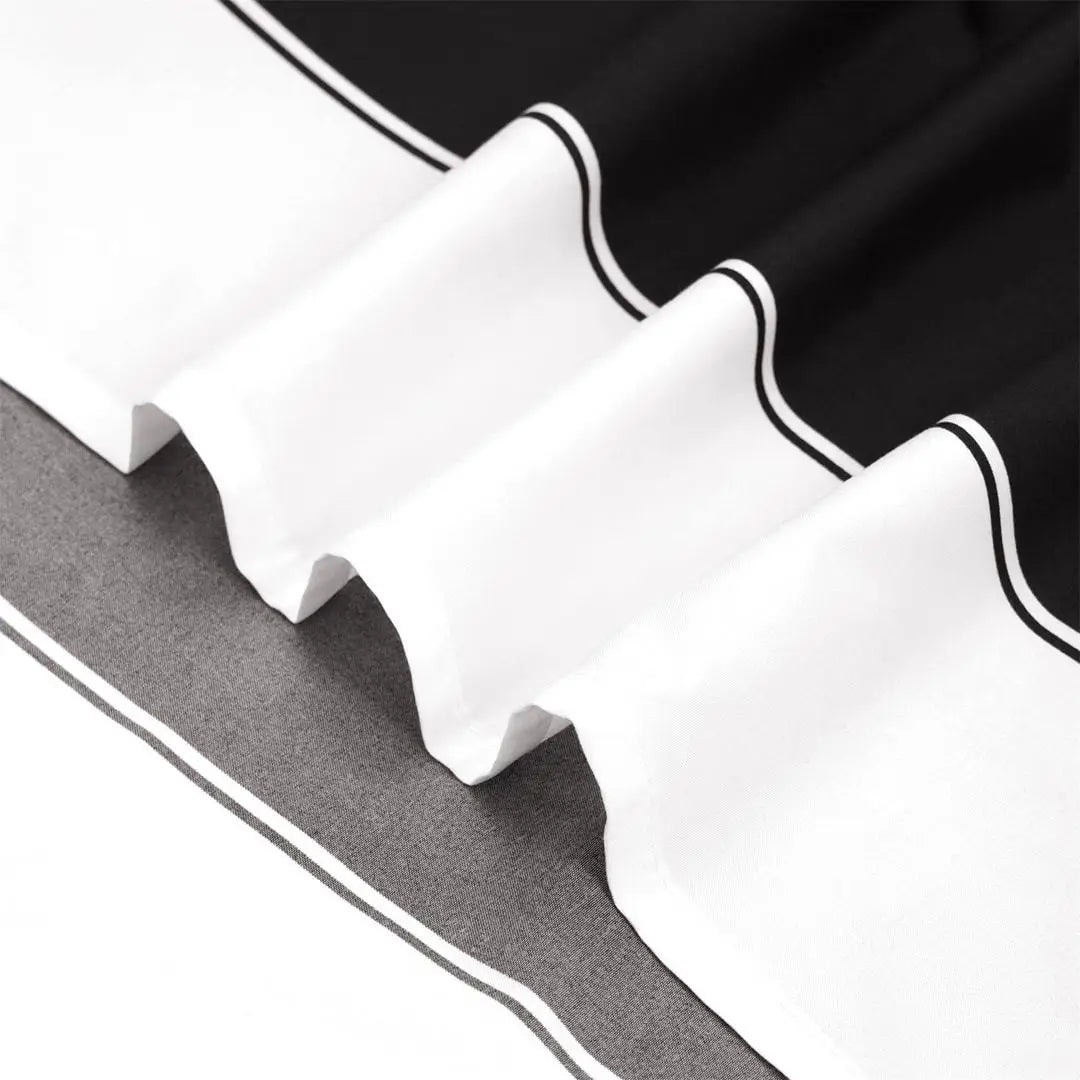 Monochrome Microfiber Duvet Cover Set