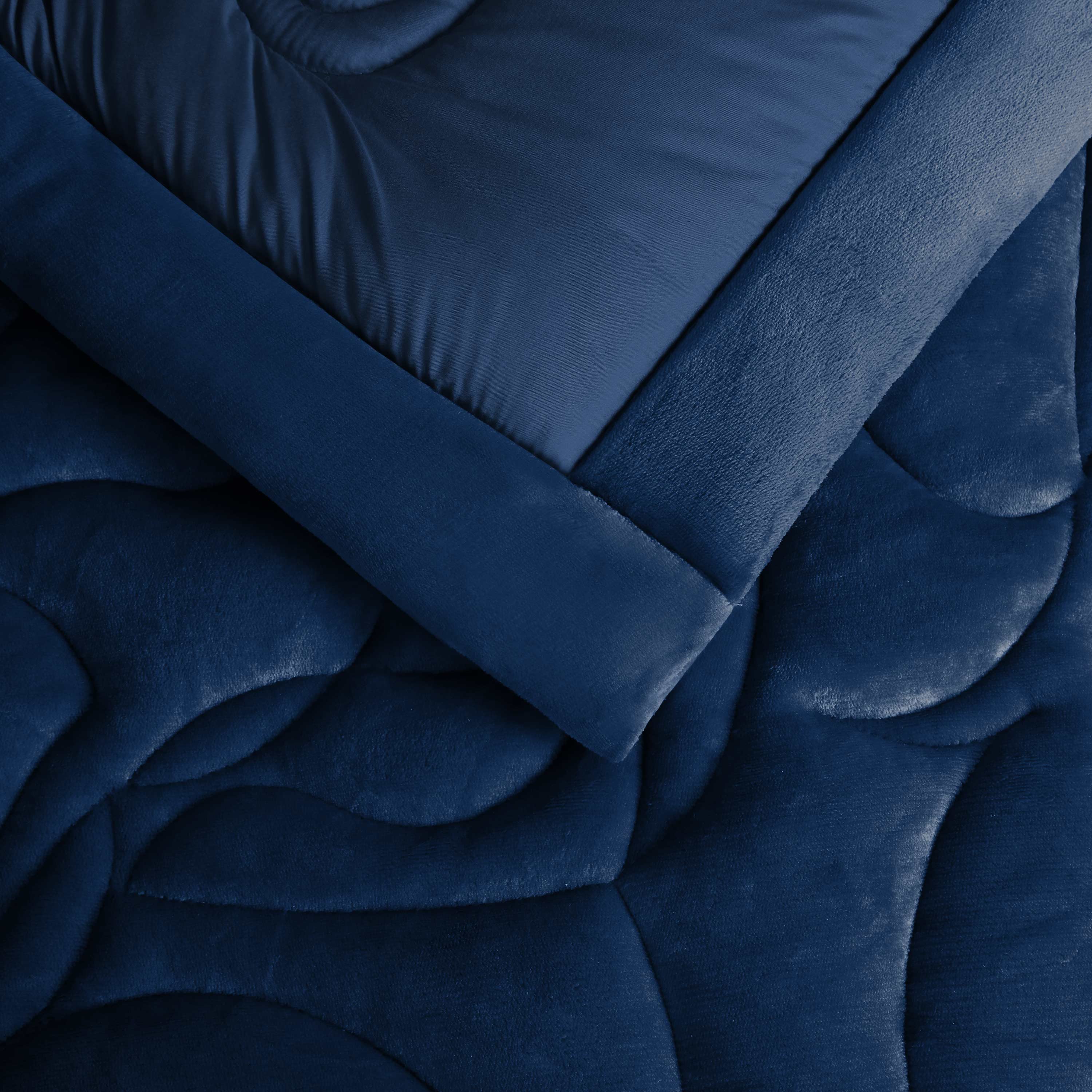 Diamond Puff Quilted 6pc Set Navy