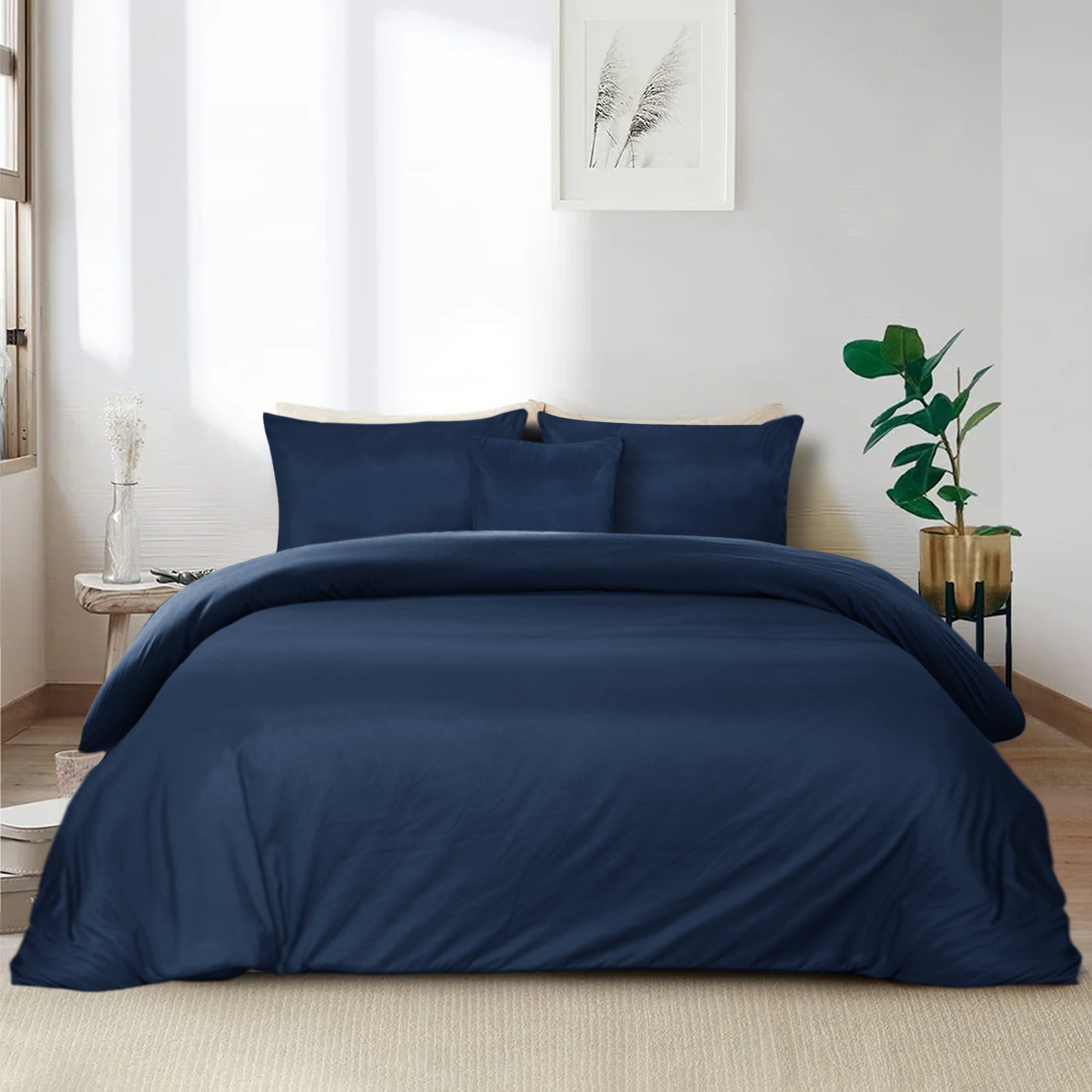 Premium Quality Duvet Cover Set Navy