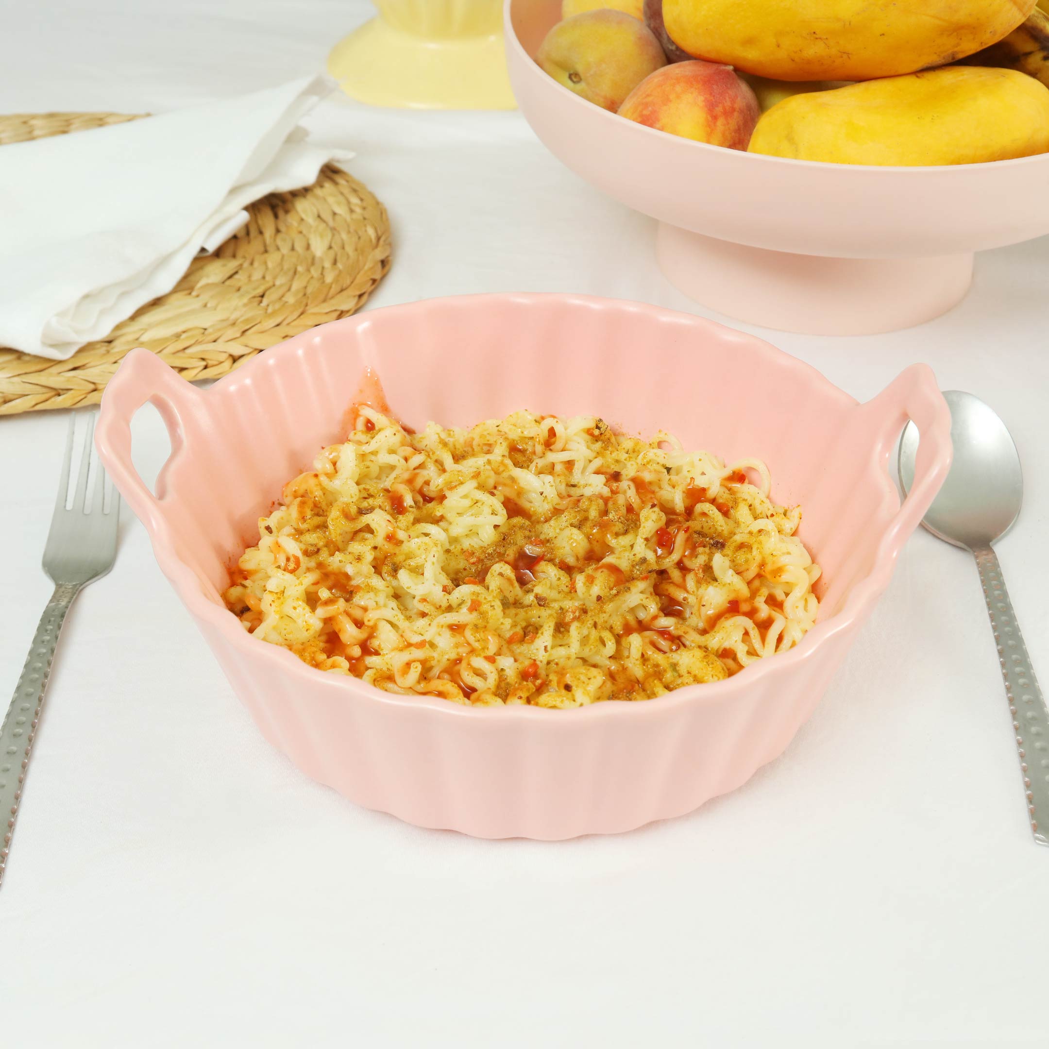 Pastel Tone Ceramic Food Serving Bowl