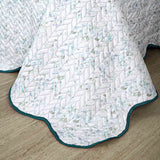 Paisley Aqua Bedspread 6 pcs Set