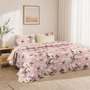 Petal Grace Quilted Summer Bedspread 3PCS Set
