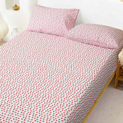 Red Hearts Fitted Sheet