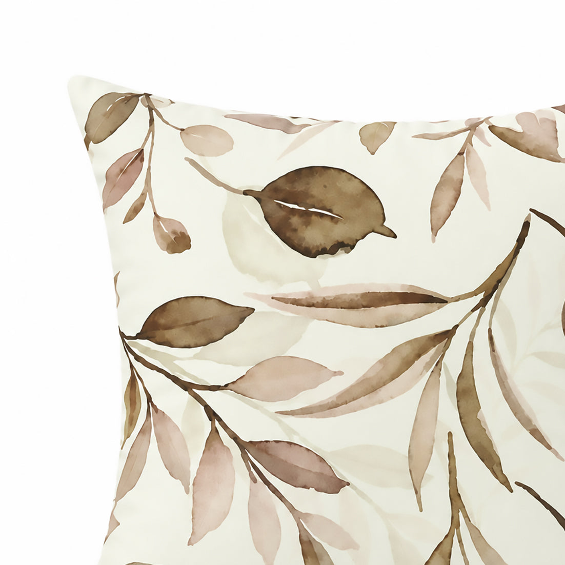 Rosewood Leaves Cushion Cover
