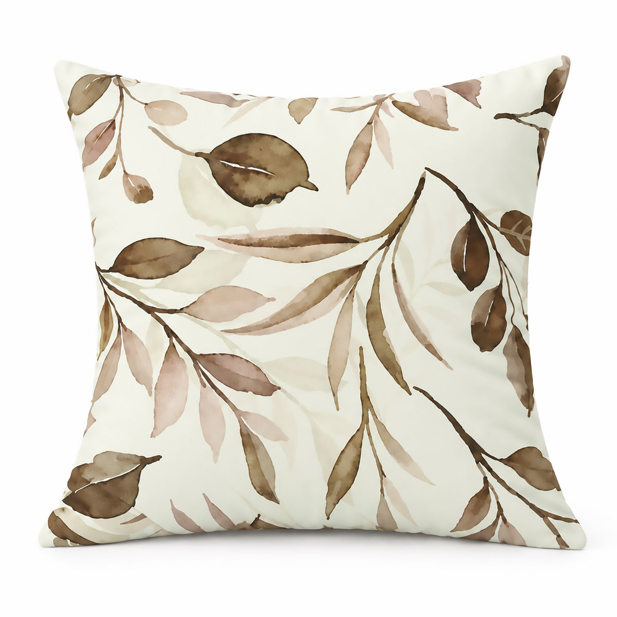 Rosewood Leaves Cushion Cover