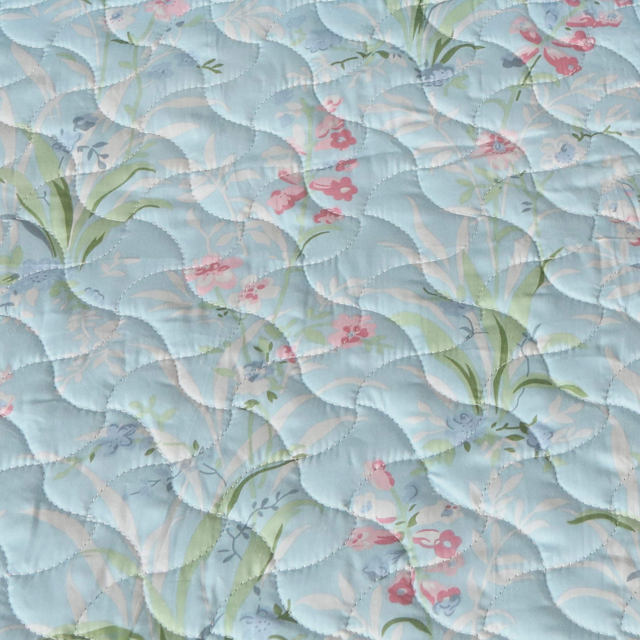 Soft Meadow Sateen Quilted Summer Bedspread 3PCS Set