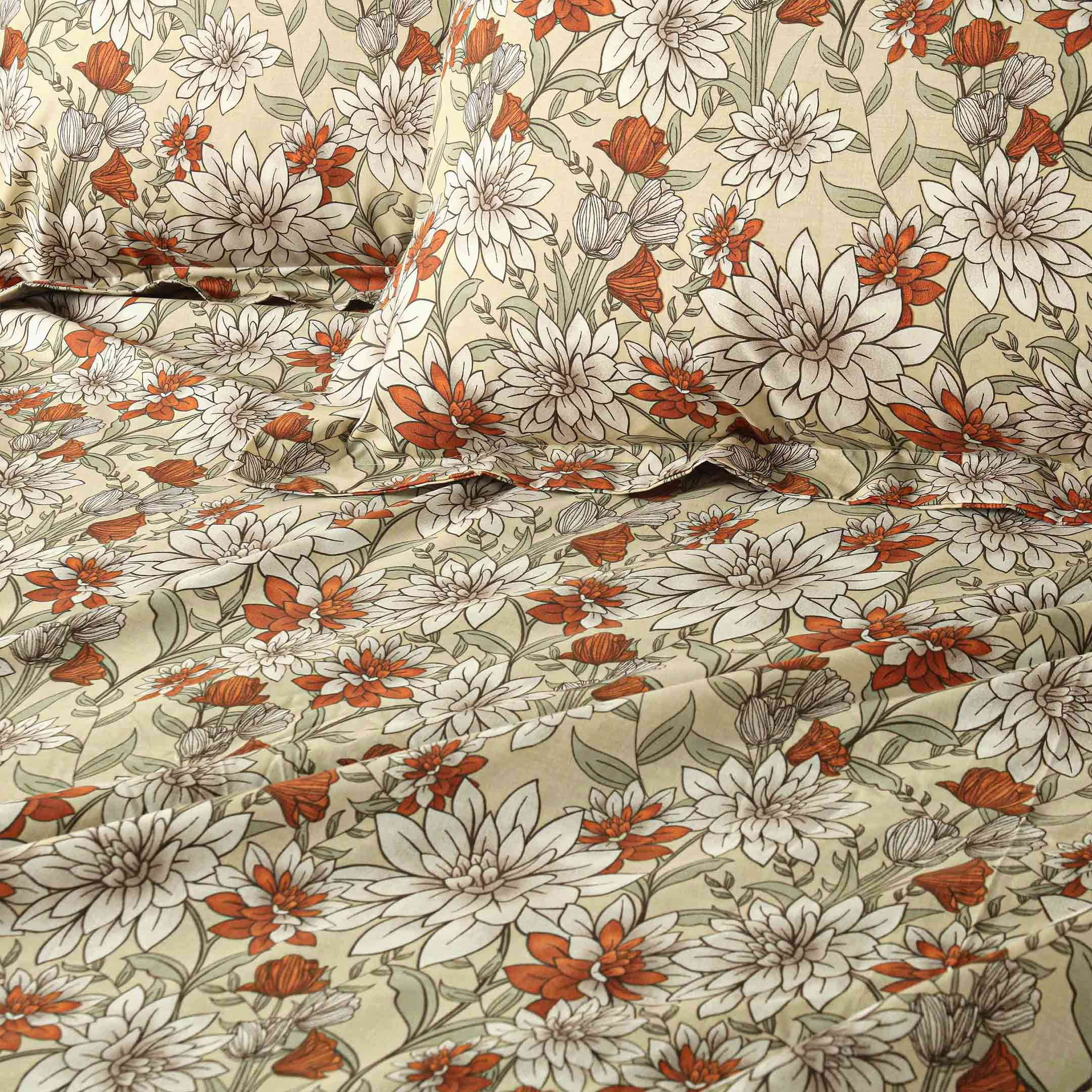Vintage Garden Escape – Floral Bedsheet