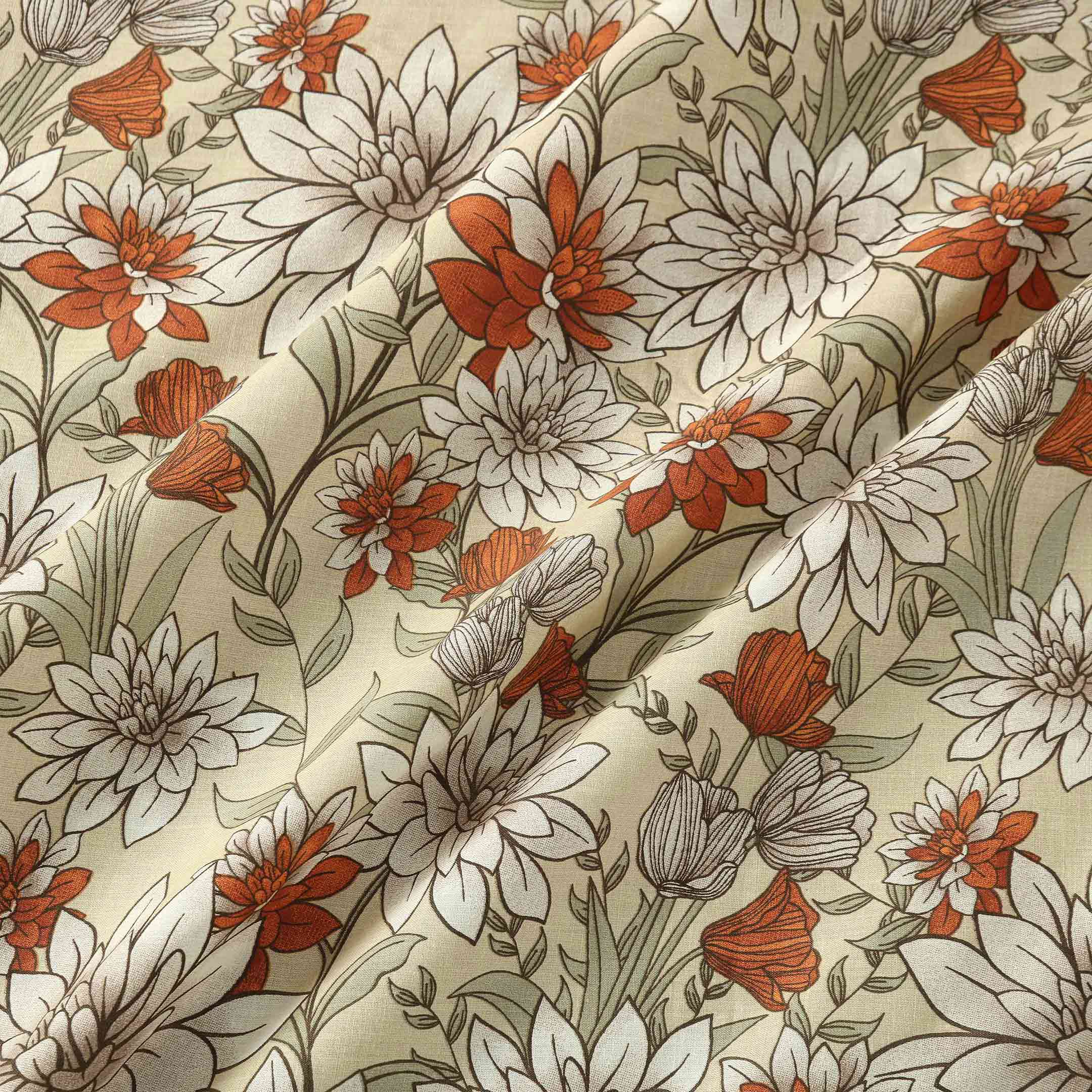 Vintage Garden Escape – Floral Bedsheet