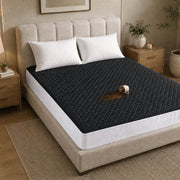 Waterproof Quilted Mattress Protectors Fitted Black