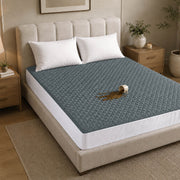 Waterproof Quilted Mattress Protectors Fitted Grey