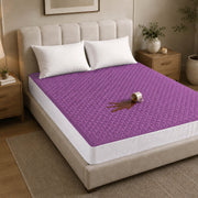Waterproof Quilted Mattress Protectors Fitted Lilac