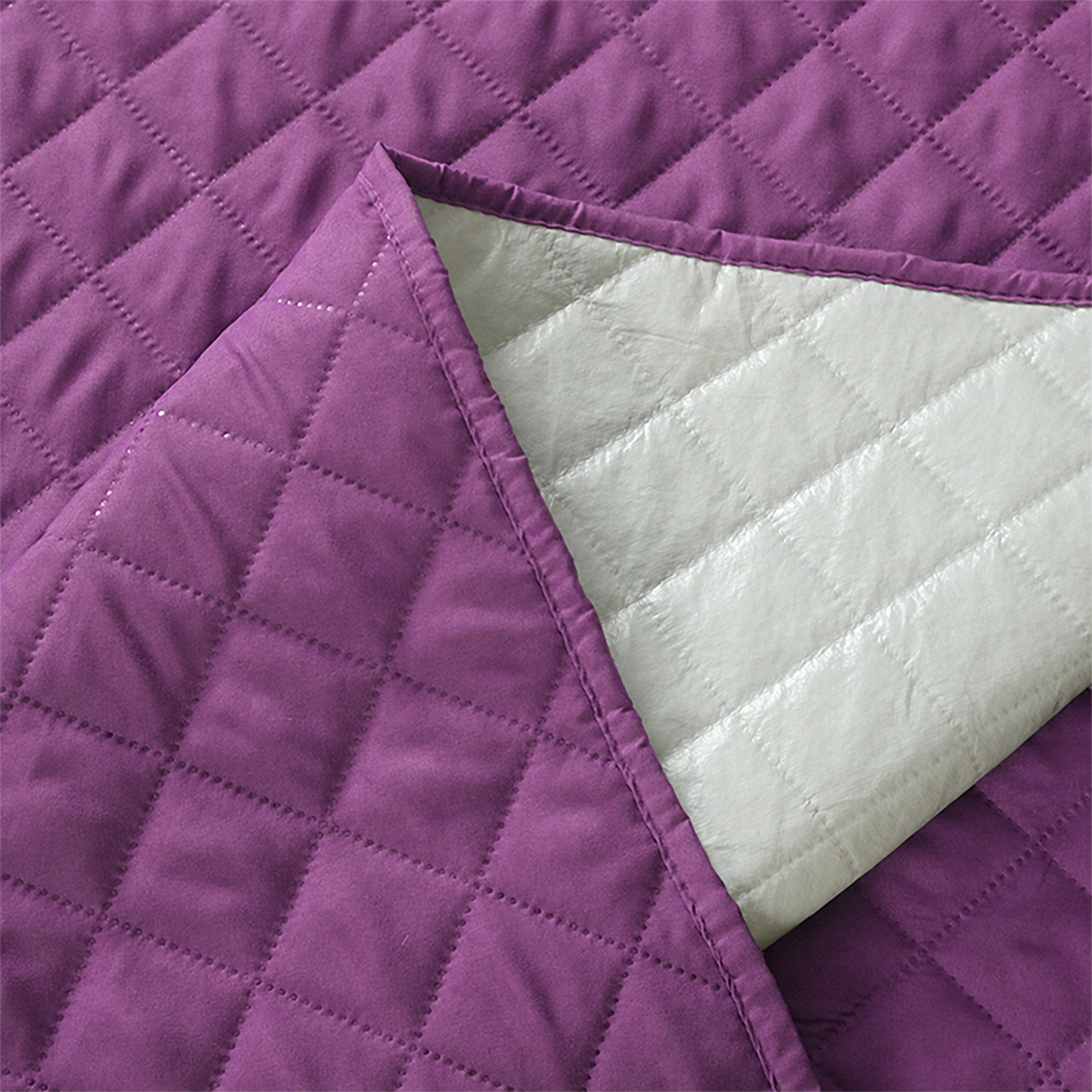 Waterproof Quilted Mattress Protectors Fitted Lilac