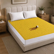 Waterproof Quilted Mattress Protectors Fitted Mustard