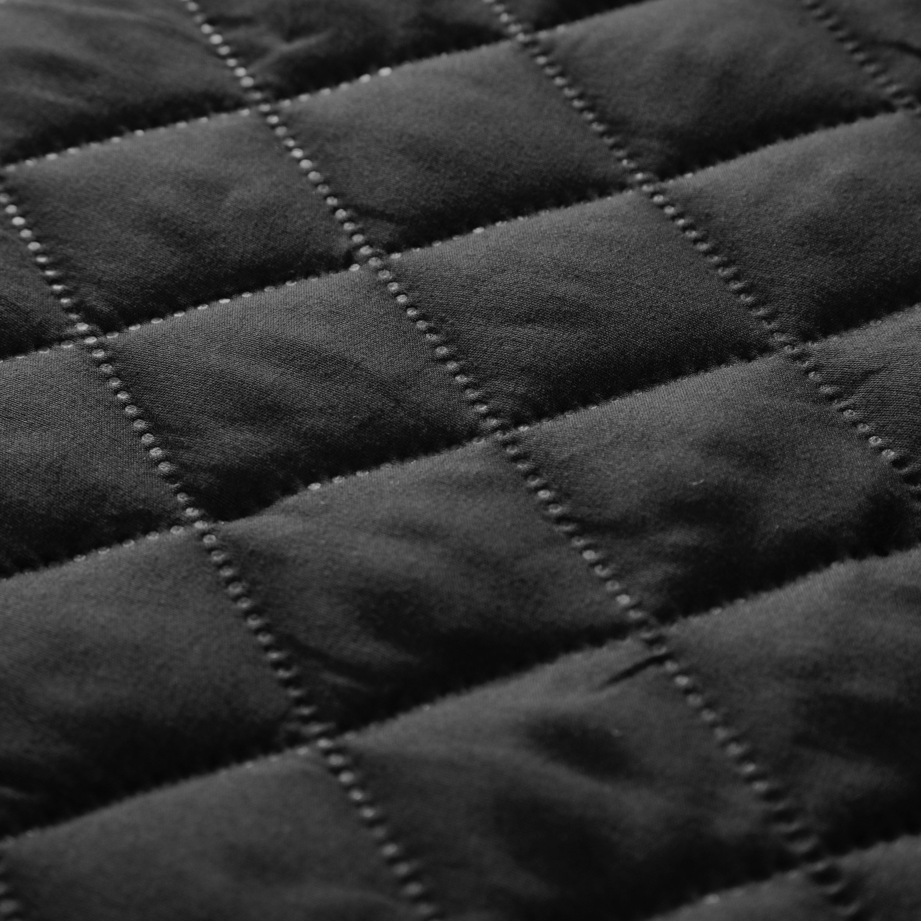 Waterproof Quilted Mattress Protectors With Elastic Strap Black