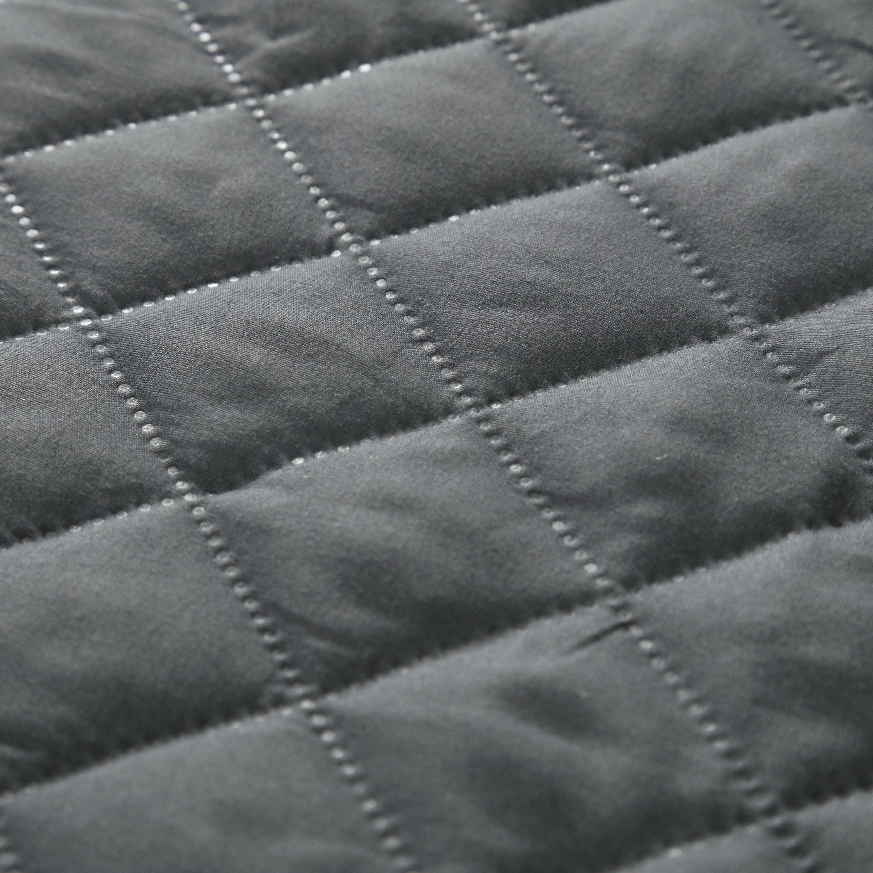 Waterproof Quilted Mattress Protectors With Elastic Strap Grey