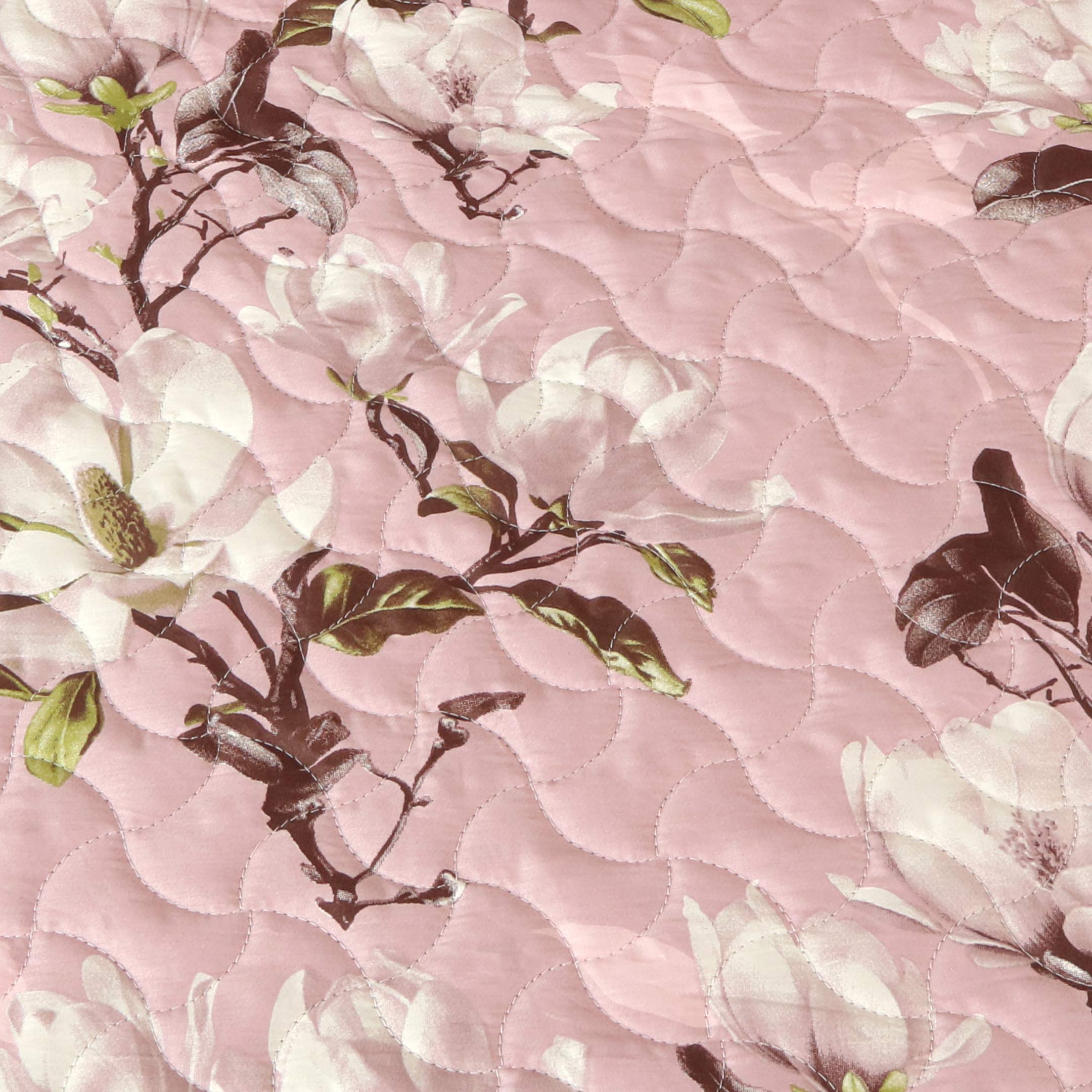 Whispering Petals Quilted Summer Bedspread 3PCS Set