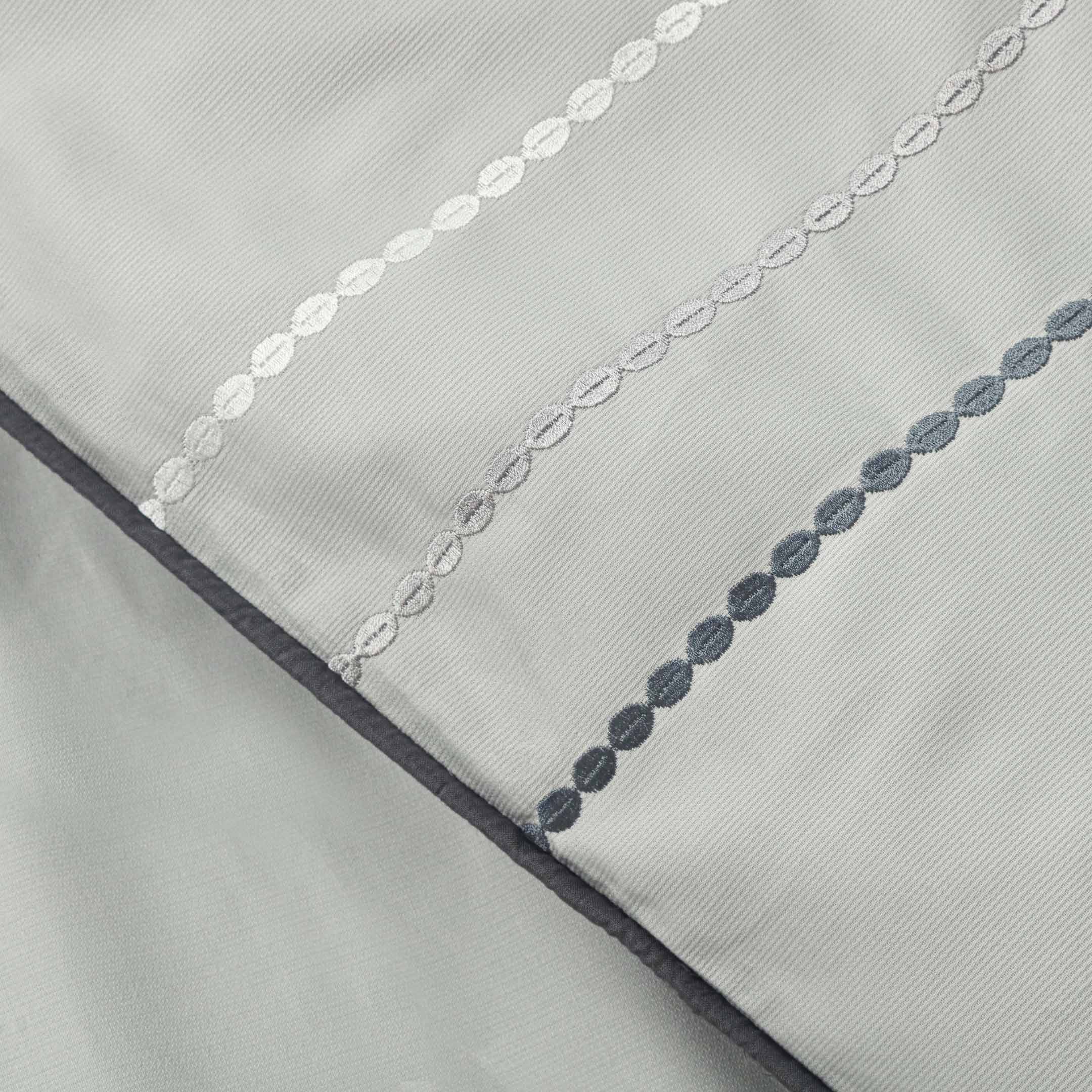 Mist Horizon Embroidered Duvet Cover Set