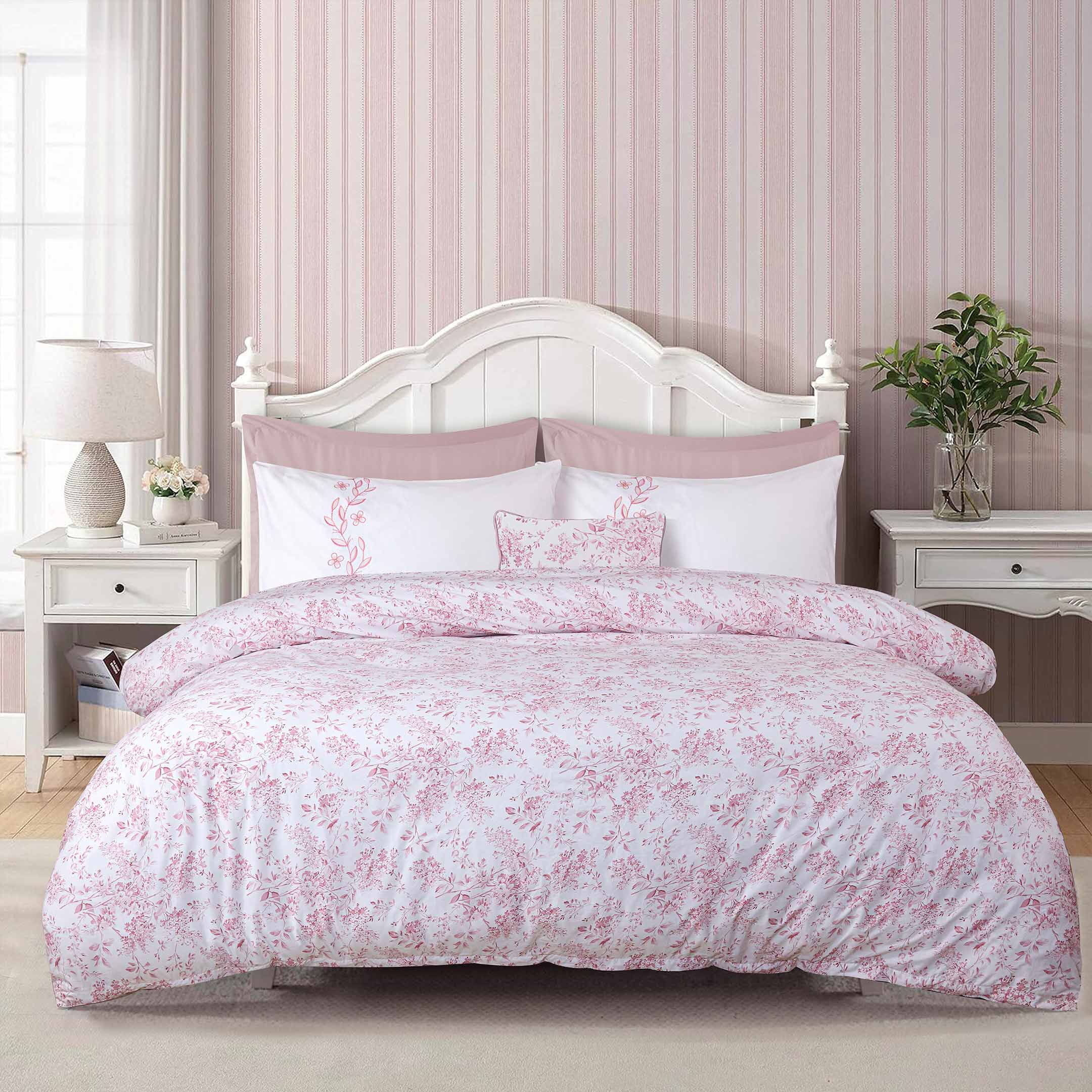 Rose Blush Luxe Printed Duvet Cover