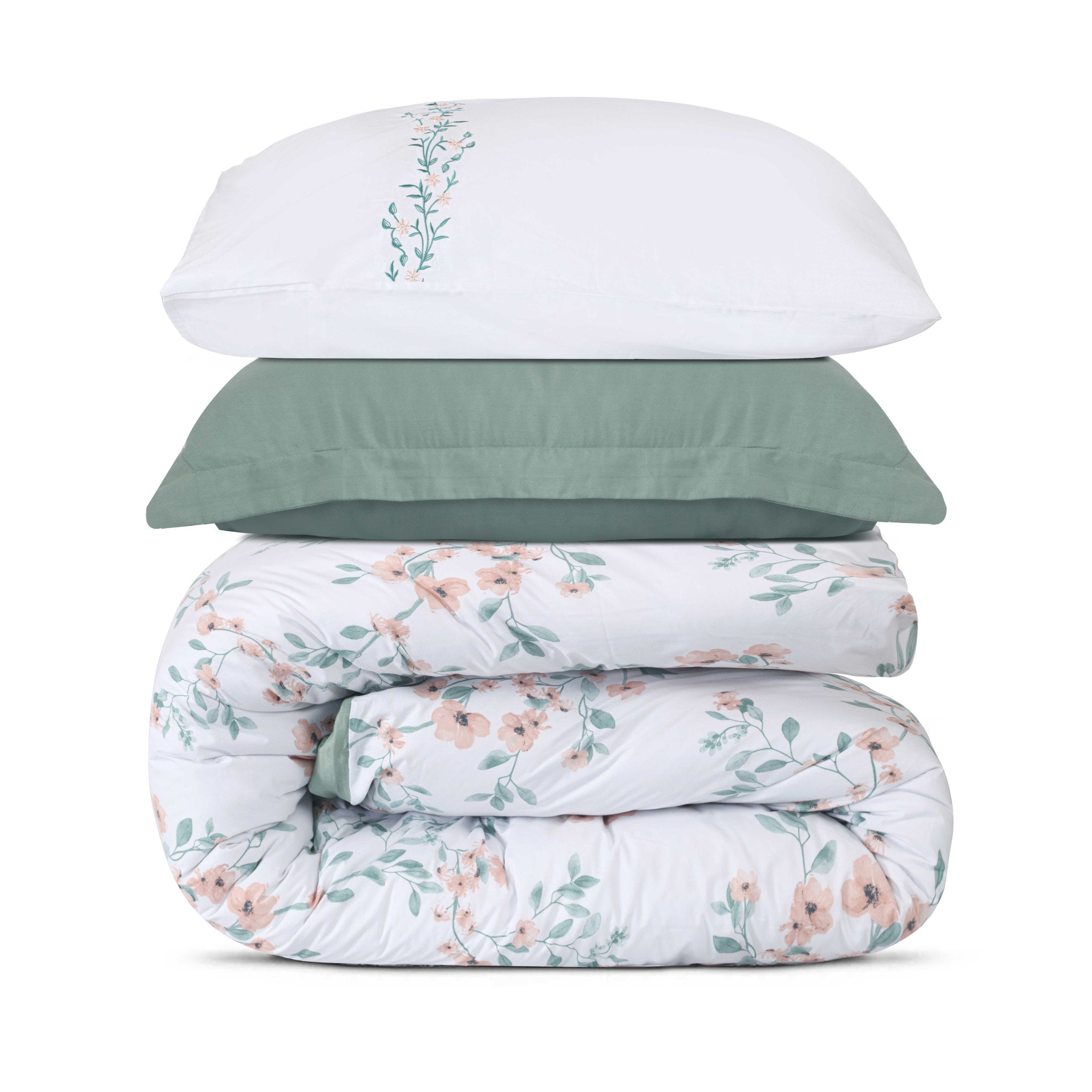 Sage Solace Printed Duvet Cover