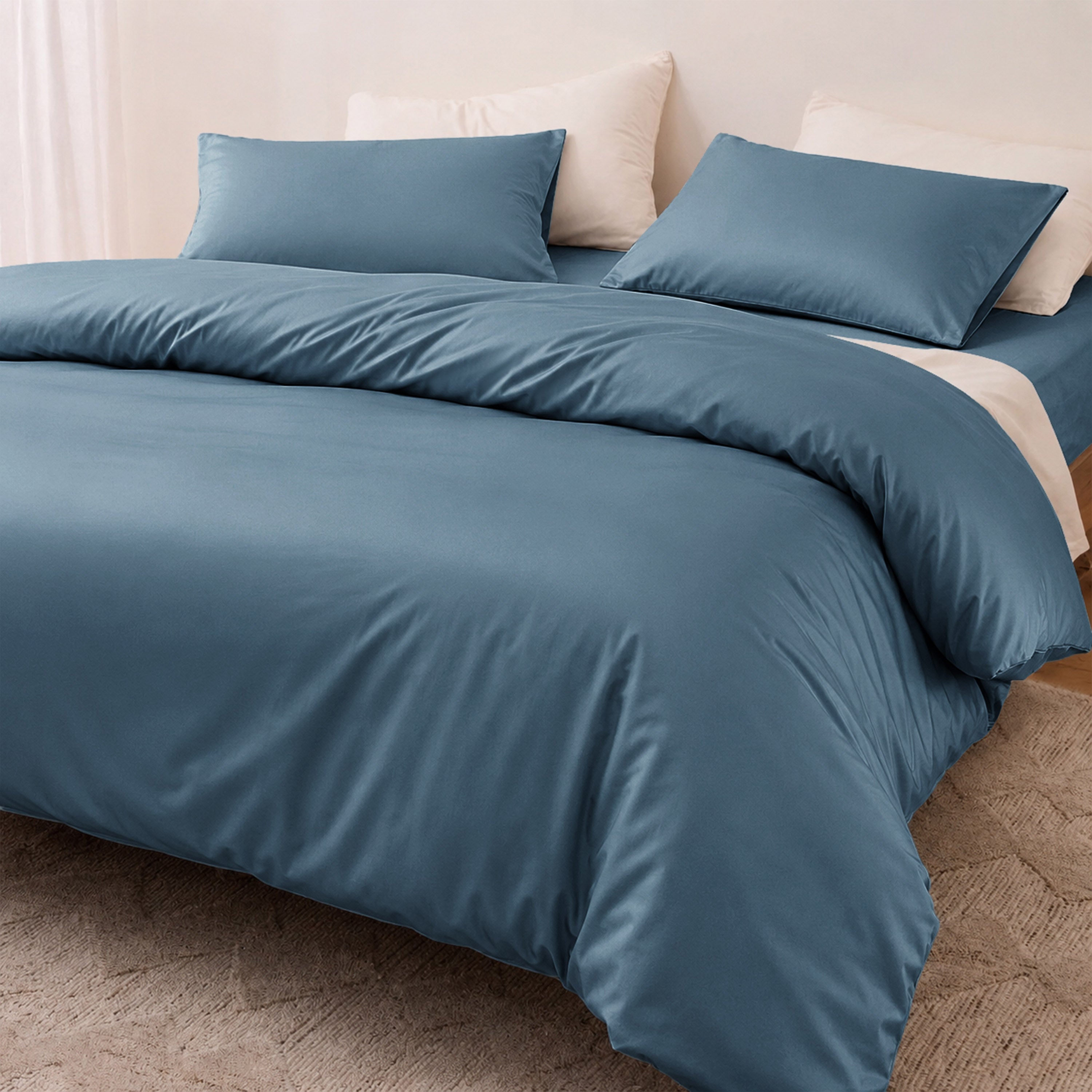 Midnight Blue Summer Duvet Cover